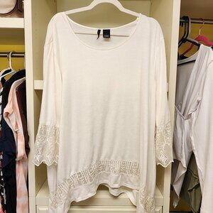 New Directions Cream Blouse